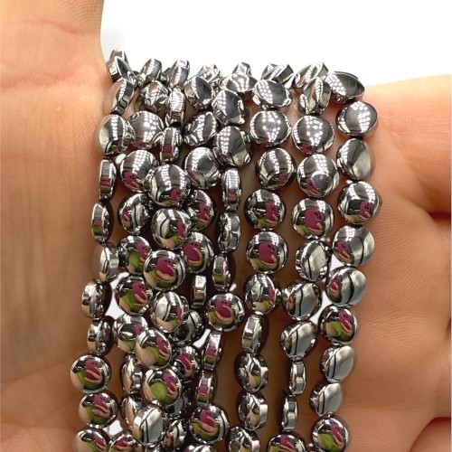 Hematyt Pastylka / kolor srebrny / ok. 6x3mm