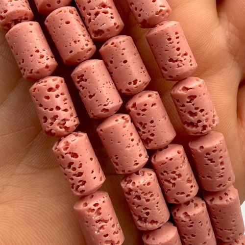 Lawa Różowa / walec / ok. 6x10mm