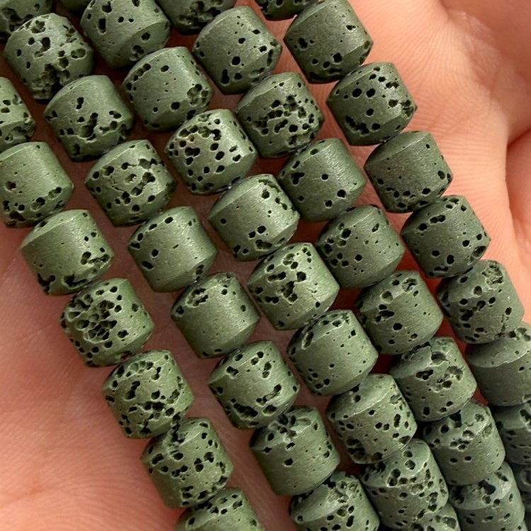 Lawa Khaki / walec / ok. 6x6mm