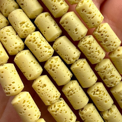 Lawa Żółta / walec / ok. 6x10mm