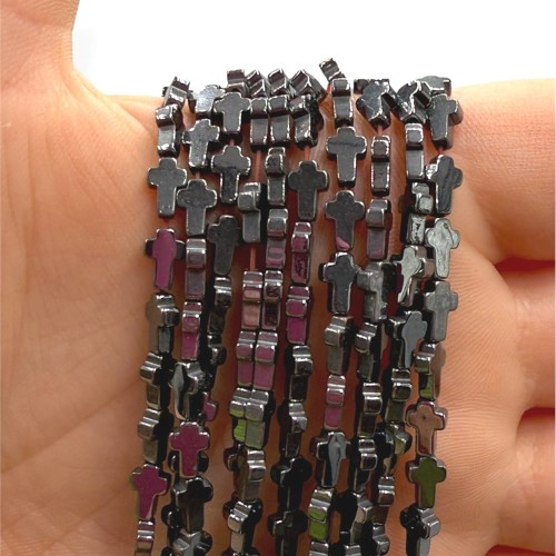 Hematyt Hrzyżyk / kolor czarny / ok. 6x4x2mm