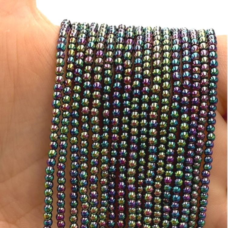 Hematyt Kulka Gładka / kolor benzynka / ok. 2mm