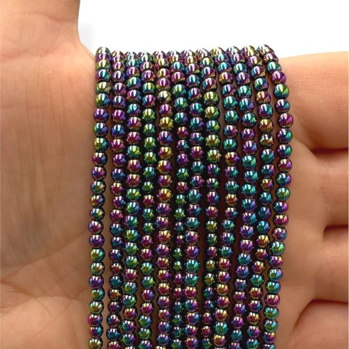 Hematyt Kulka Gładka / kolor benzynka / ok. 3mm