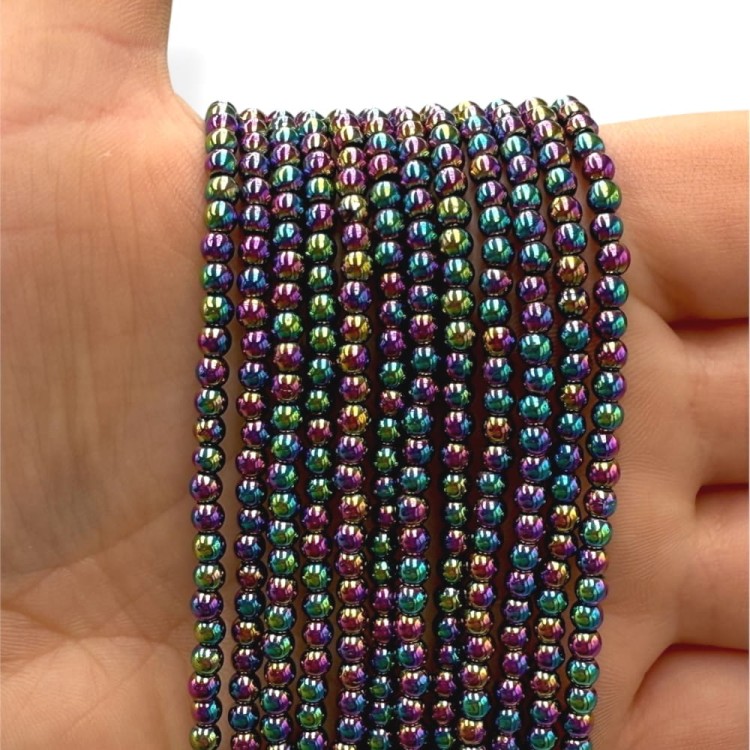 Hematyt Kulka Gładka / kolor benzynka / ok. 3mm