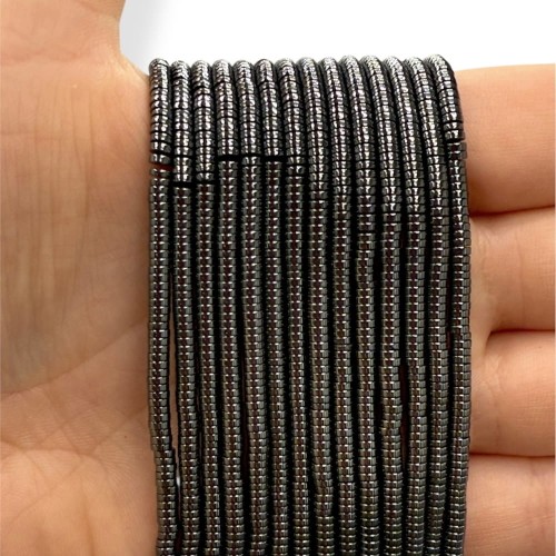 Hematyt Heishi / kolor czarny / ok. 3x1mm