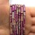 Jaspis Liliowy / walec / ok. 4x13mm