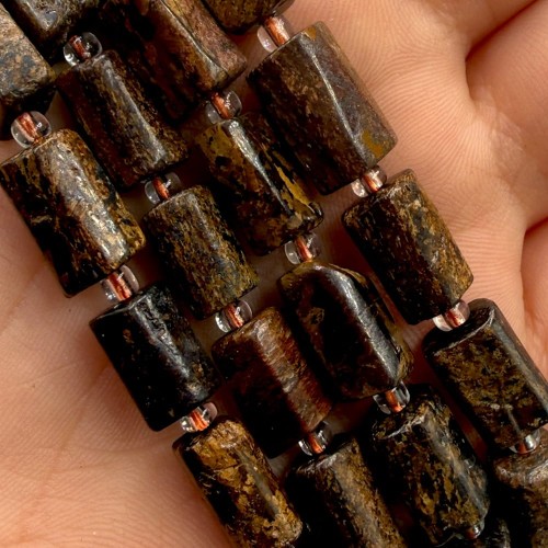 Bronzyt / walec / ok. 6x11mm