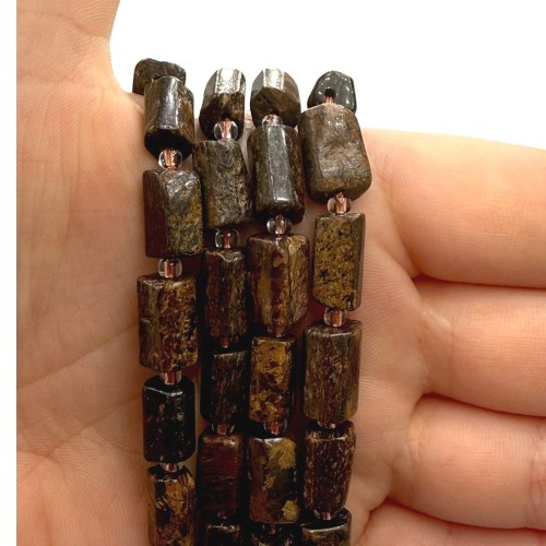 Bronzyt / walec / ok. 6x11mm