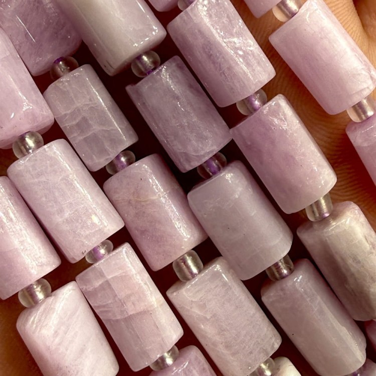 Kunzyt / walec / ok. 7x11mm