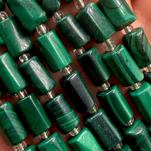 Malachit / walec / ok. 7x11mm