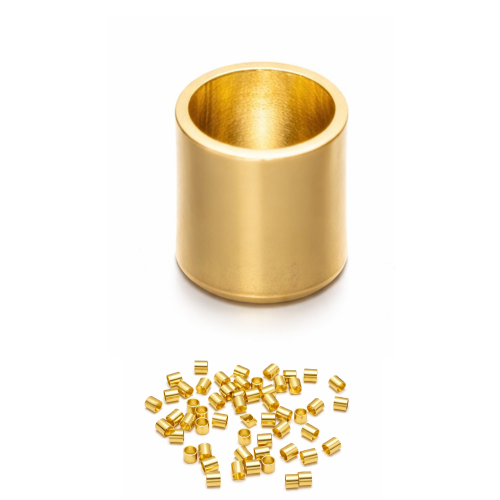 Zaciski / kolor złoty / 500szt.