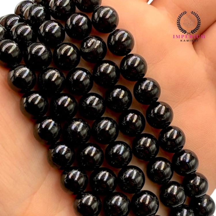 Turmalin Czarny / kula gładka / ok. 8mm