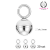 Kulki ozdobne / stal kolor srebrny / ok. 3mm / 20 szt.