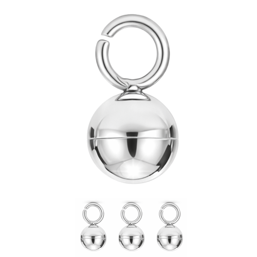 Kulki ozdobne / stal kolor srebrny / ok. 3mm / 20 szt.