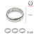 Ring 8.5mm / stal / kolor srebrny / 5szt.