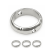 Ring 8.5mm / stal / kolor srebrny / 5szt.