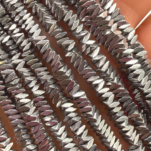 Hematyt Poduszka / kolor srebrny / ok. 3x1mm