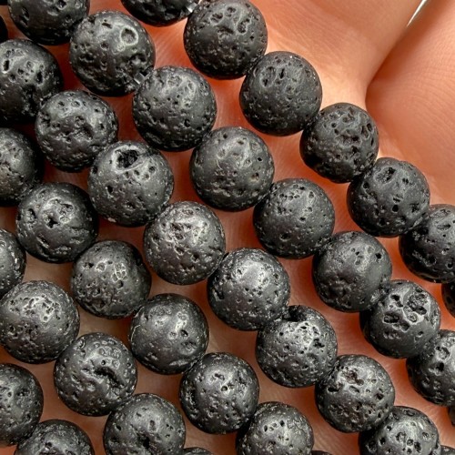 Lawa Wulkaniczna / kulka gładka / ok. 6mm