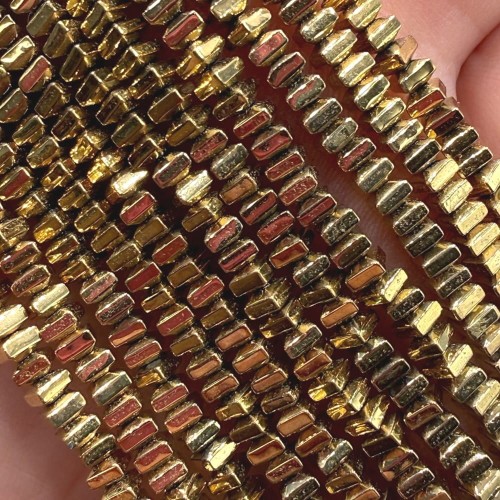 Hematyt Poduszka / kolor ciepłe złoto / ok. 3x2mm