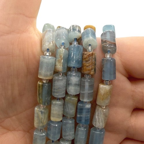 Kalcyt Niebieski (Lemurian) / walec / ok. 7x11mm