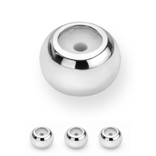 Stoper 4x3x0.4mm / stal kolor srebrny / 5 szt.