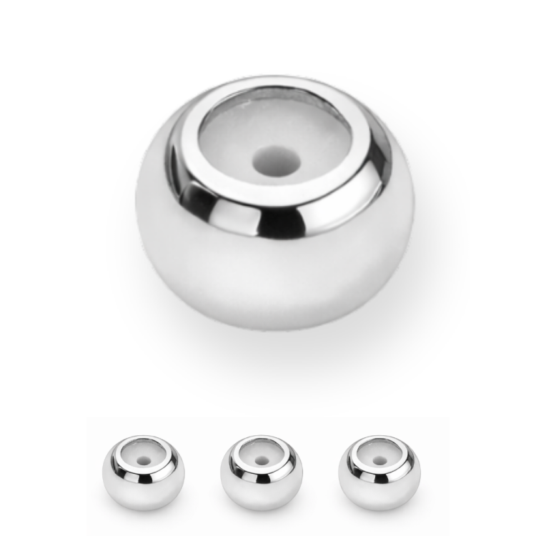 Stoper 4x3x0.4mm / stal kolor srebrny / 5 szt.