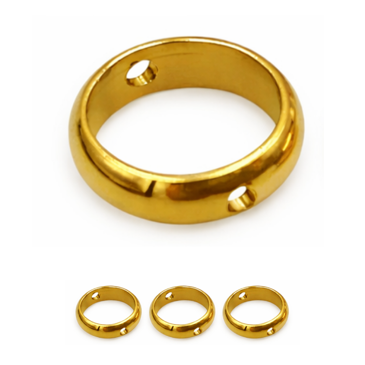 Ring 8.5mm / stal PVD / kolor złoty / 5szt.