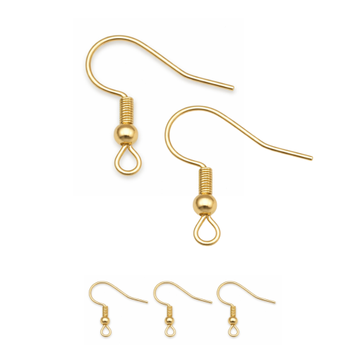 Bigle / stal PVD / kolor złoty / 20 szt.