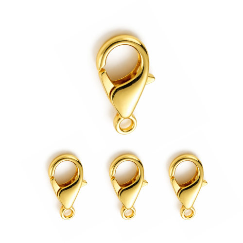 Zapięcie karabińczyk 9mm / stal PVD / kolor złoty / 20szt.
