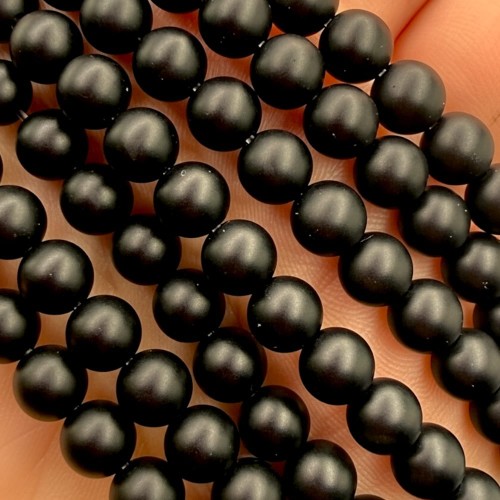 Onyks / kulka gładka matowa/ ok. 6mm