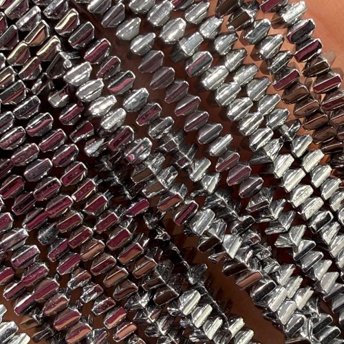 Hematyt poduszka / kolor srebrny / ok. 3x2mm