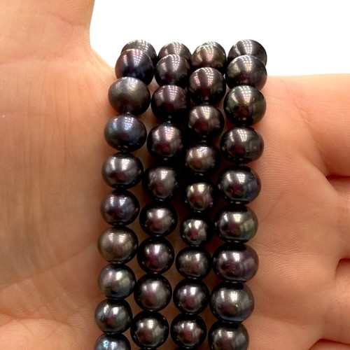 Perła Hodowlana Słodkowodna / brązowy / kulka / ok. 7mm