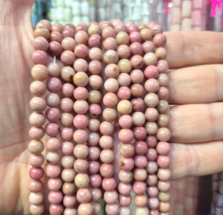 Rodonit / kulka gładka / ok. 6mm