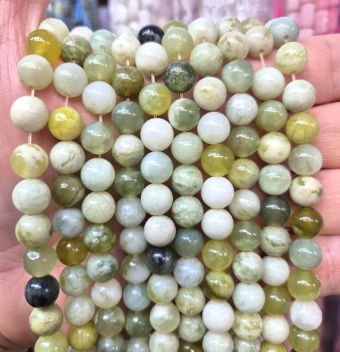 Jadeit Kwiatowy / kulka gładka / ok. 8mm