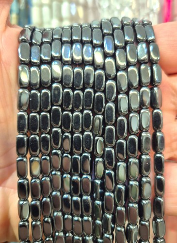 Hematyt Prostopadłościan / kolor czarny / ok. 4x8mm