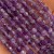 Ametyst Chevron / kostka fasetowana / ok. 4x4mm