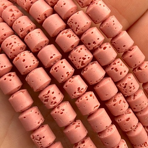 Lawa Różowa / walec / ok. 6x6mm