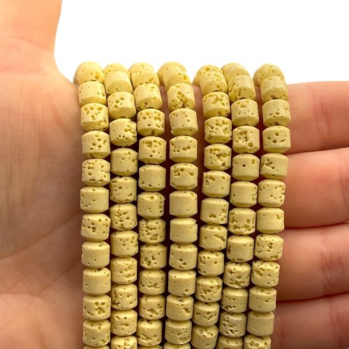 Lawa Żółta / walec / ok. 6x6mm