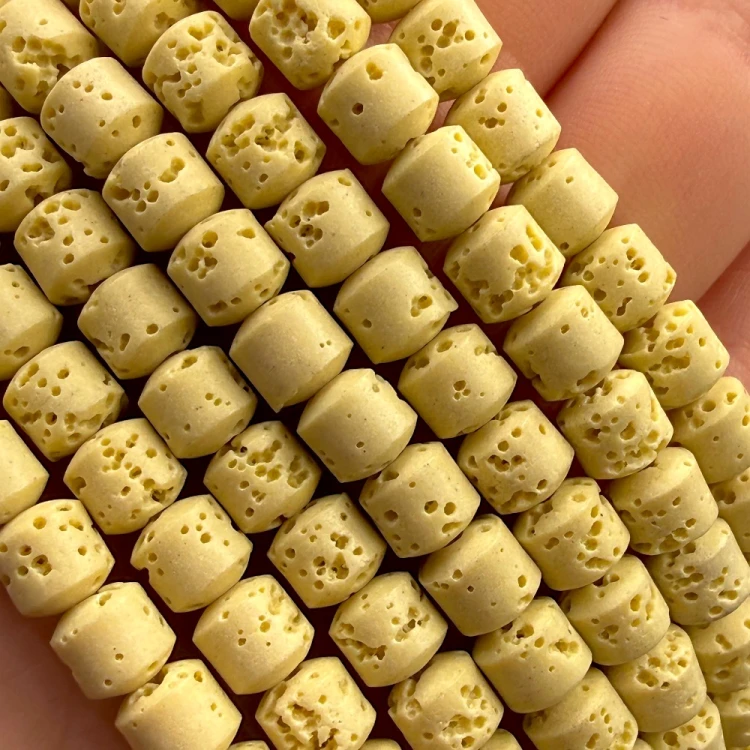 Lawa Żółta / walec / ok. 6x6mm