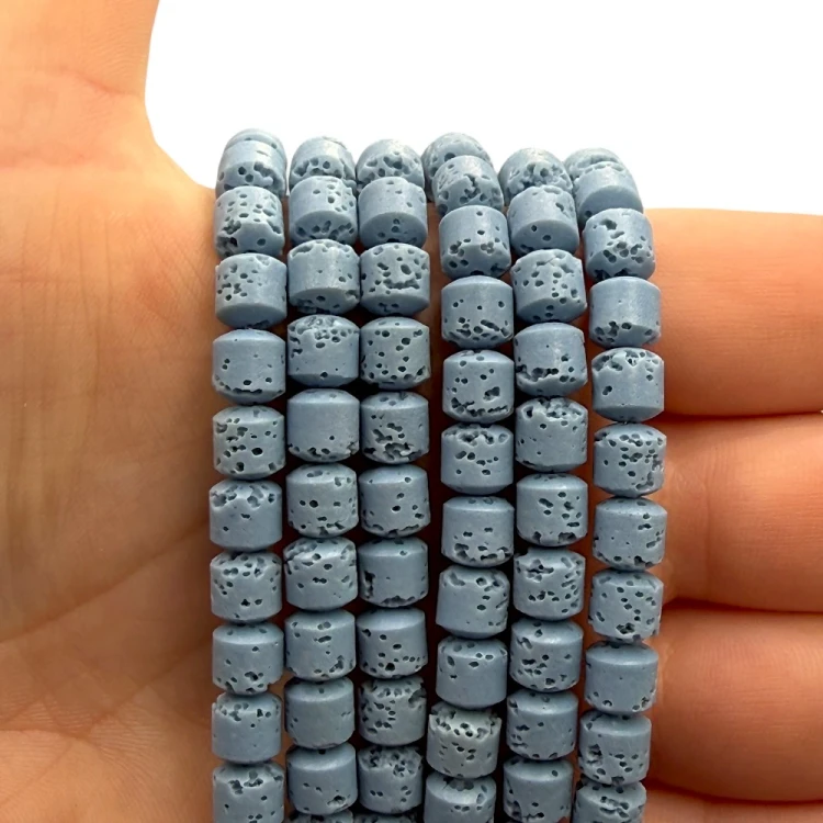 Lawa Niebieska / walec / ok. 6x6mm