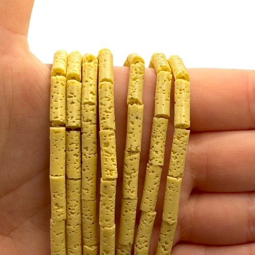 Lawa Żółta / walec / ok. 4x13 mm