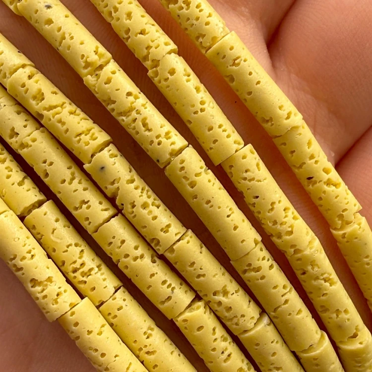 Lawa Żółta / walec / ok. 4x13 mm
