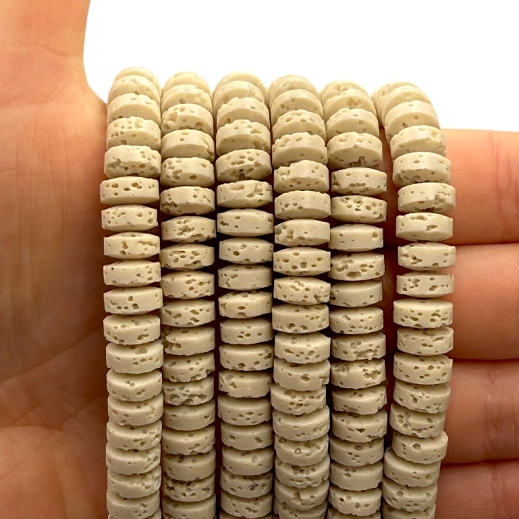 Lawa Kremowa / oponka / ok. 8x3mm