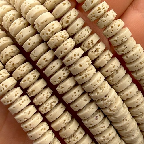 Lawa Kremowa / oponka / ok. 8x3mm