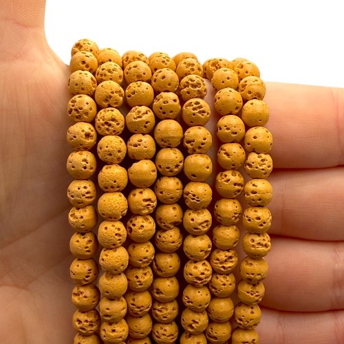 Lawa Pomarańczowa / kulka gładka / ok. 6mm