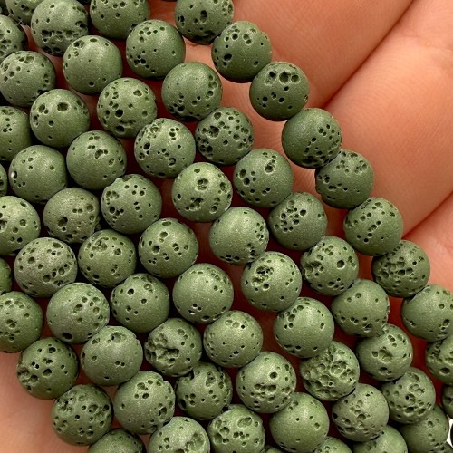 Lawa Khaki / kulka gładka / ok. 6mm