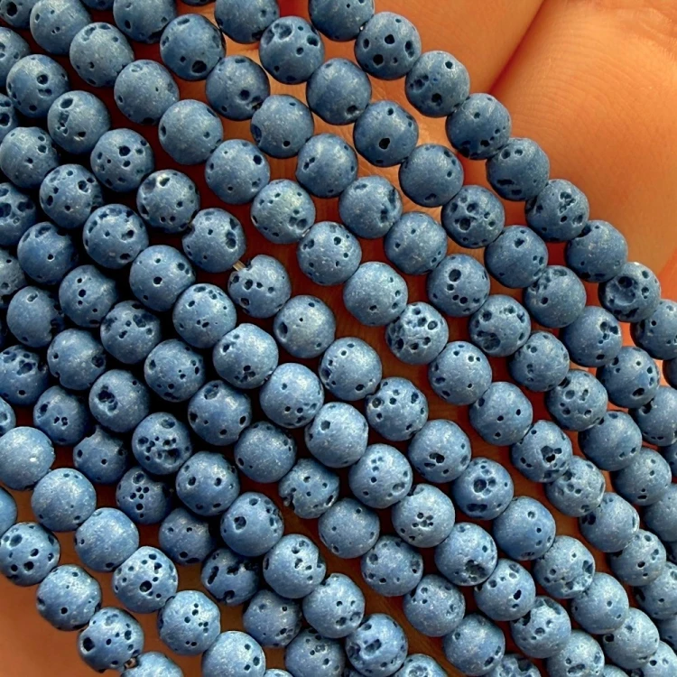 Lawa Niebieska / kulka gładka / ok. 4mm