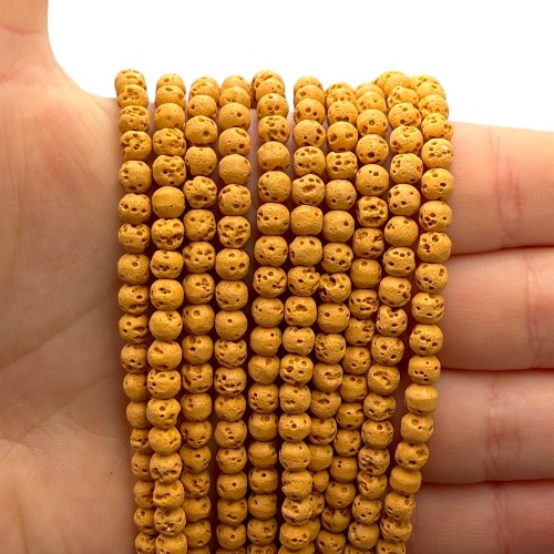 Lawa Pomarańczowa / kulka gładka / ok. 4mm