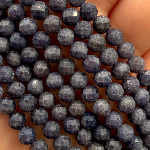 Szafir / kulka fasetowana / ok. 6mm