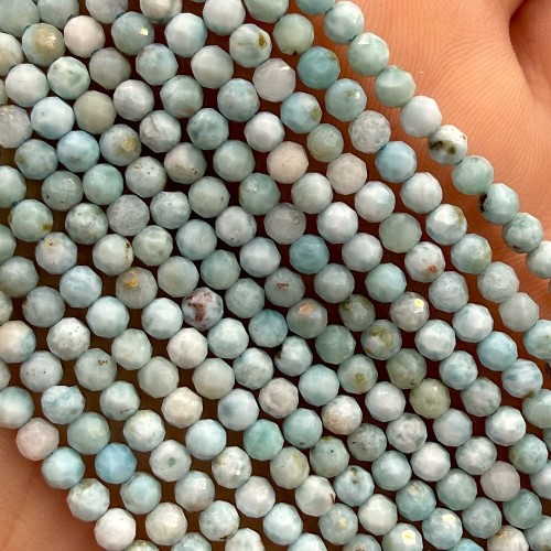 Larimar / kulka fasetowana / ok. 3mm